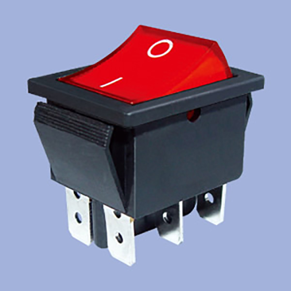 naka-off ang Red Light Illuminated Boat Rocker Switch